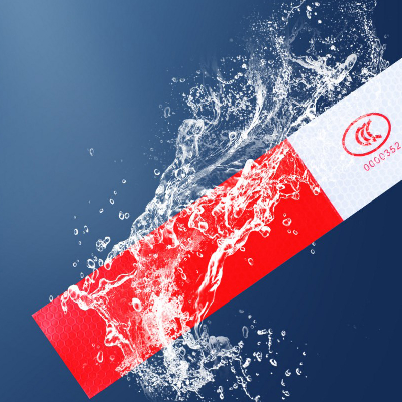 너비 5cm 빨간색 흰색 반사 접착 테이프 스티커 트럭 오토바이 자전거 자동차 스타일링