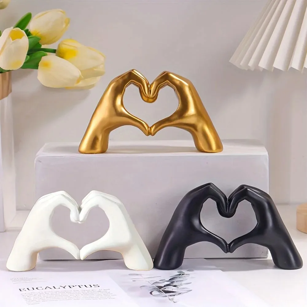 เรซิ่นรักท่าทางรูปปั้นประติมากรรมเดสก์ท็อปเครื่องประดับประติมากรรมFigurines Nordicหรูหราศิลปะหัตถกรรมตกแต่งบ้านสํานักงาน