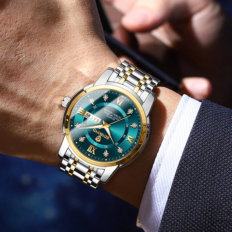 2024 Top Marke Luxus Mode Taucher Uhr Männer 30ATM Wasserdicht Datum Uhr Sport Uhren Herren Quarz Armbanduhr Relogio Masculino