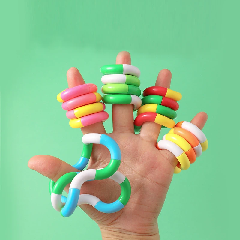 1/3/5 pièces Tangle Fidget jouet torsion sensorielle main-oeil Coordination jouet soulagement de l'anxiété doigt jouet pour enfant adulte motricité Fine