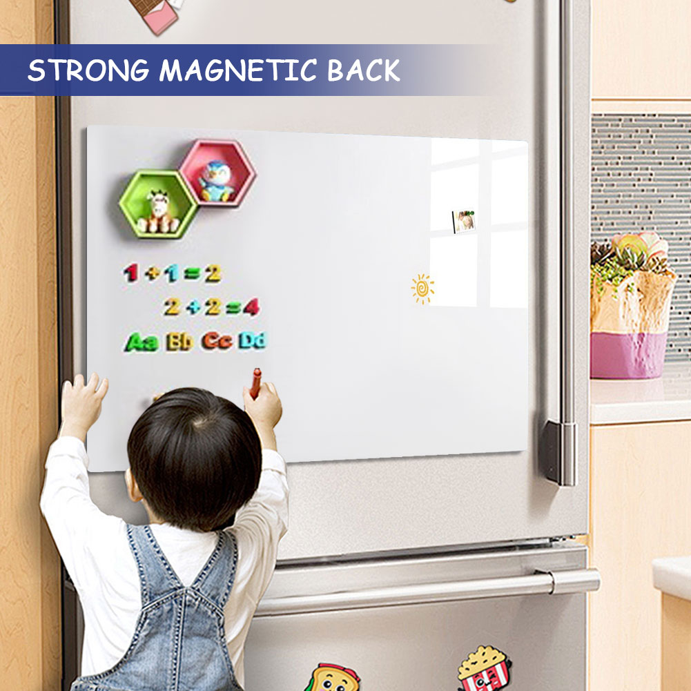 Magnetic White Board Sticker Include Marker Magnet Eraser Wall Dry Erase Board Magnetic Dry Erase Whiteboard for Kid Office Home