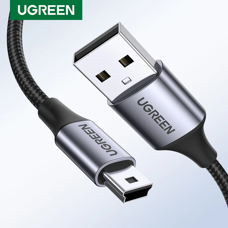 Ugreen-Cable Mini USB a USB para reproductor MP3, MP4, DVR, GPS, cámara Digital, HDD