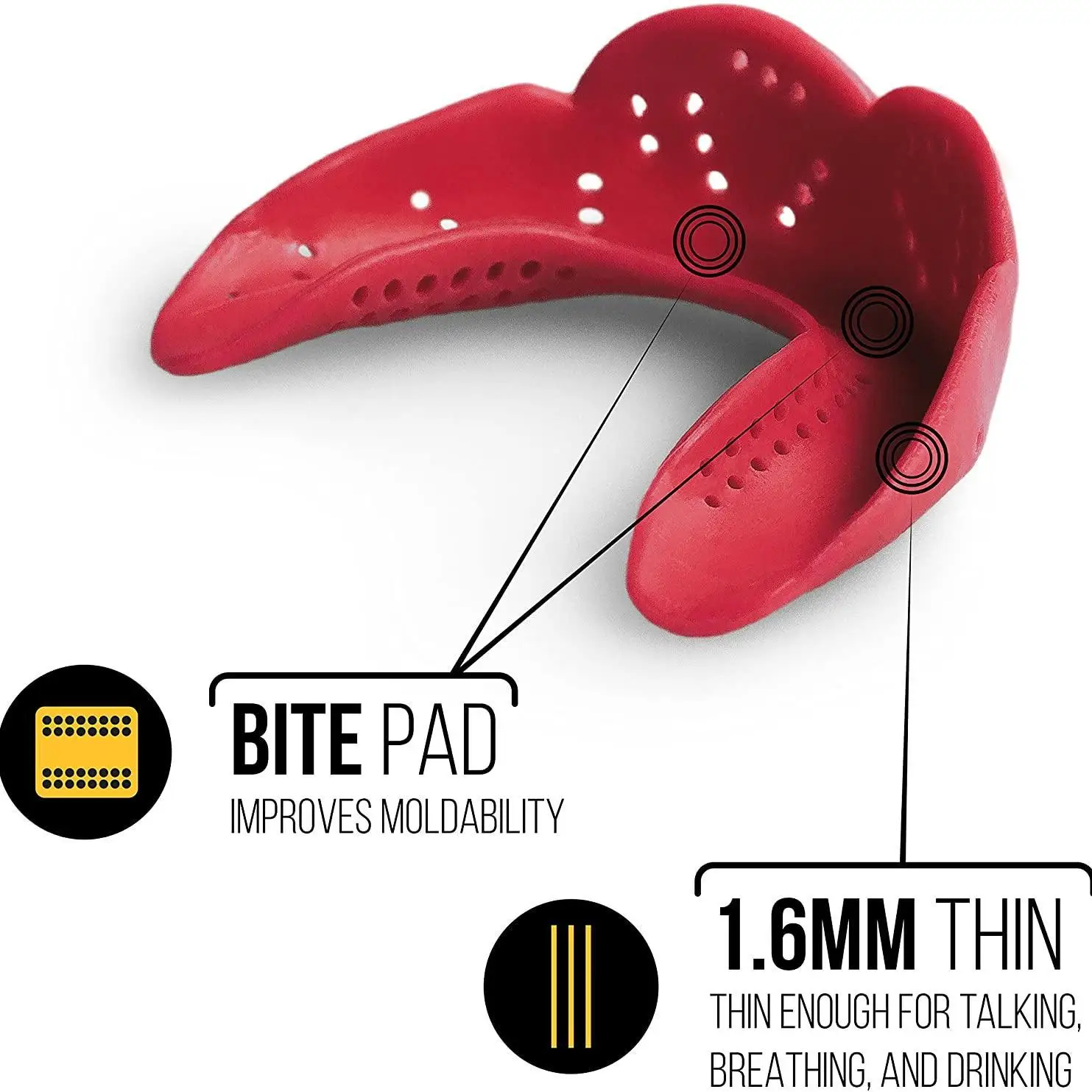 อุปกรณ์ฮอกกี้กีฬา Mouth Guard ป้องกันฟัน Mouthguard ฟันรั้งสําหรับบาสเกตบอลฟุตบอลรักบี้มวยฟันป้องกัน