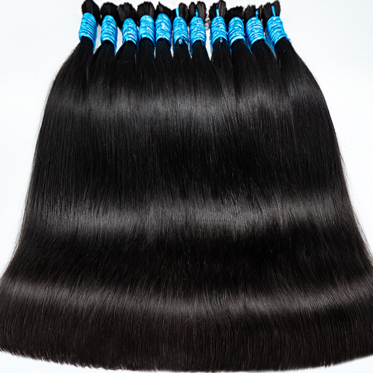 Mink Hair Bulk หลวมลึกน้ําทอผ้า Virgin ขายส่ง Kilo 100% ดิบธรรมชาติอินเดีย Temple Wavy Human Hair Bundles Extensions