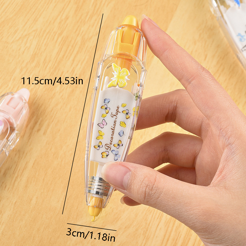 かわいい DIY パターン装飾デザイン修正テープ 1 個 - 日記や学用品の装飾に最適