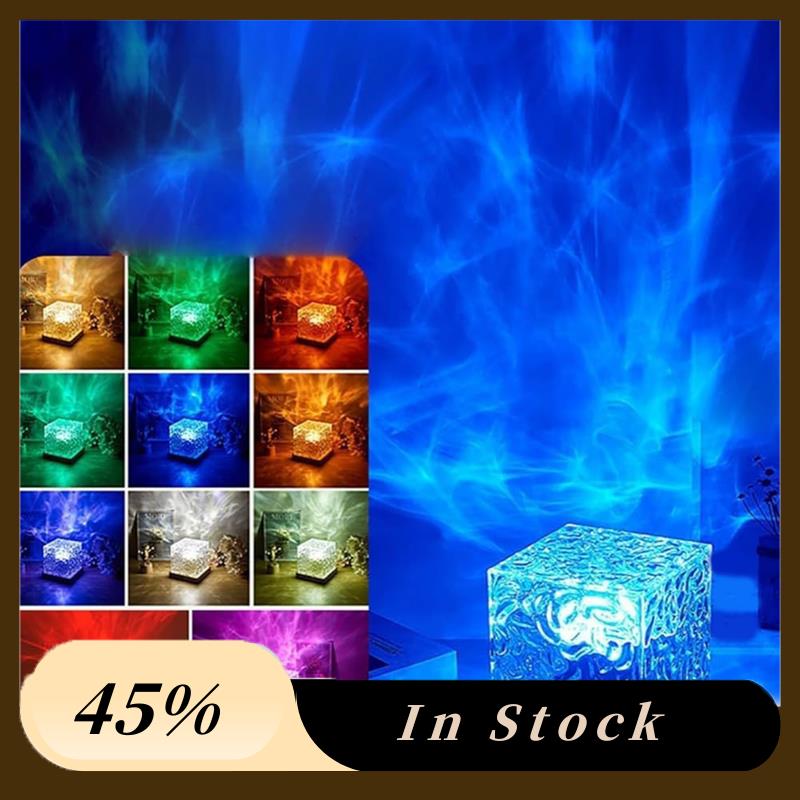 Aurora Northern Lights Lâmpada Ocean Wave Projetor 16 cores Luzes com efeito de onda de água para quarto-B