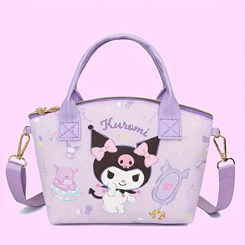 Miniso Lekka, stylowa torebka Sanrio Urocza torebka o dużej pojemności Kobieta Wygodna torba na zakupy Hellokitty Crossbody Nowość