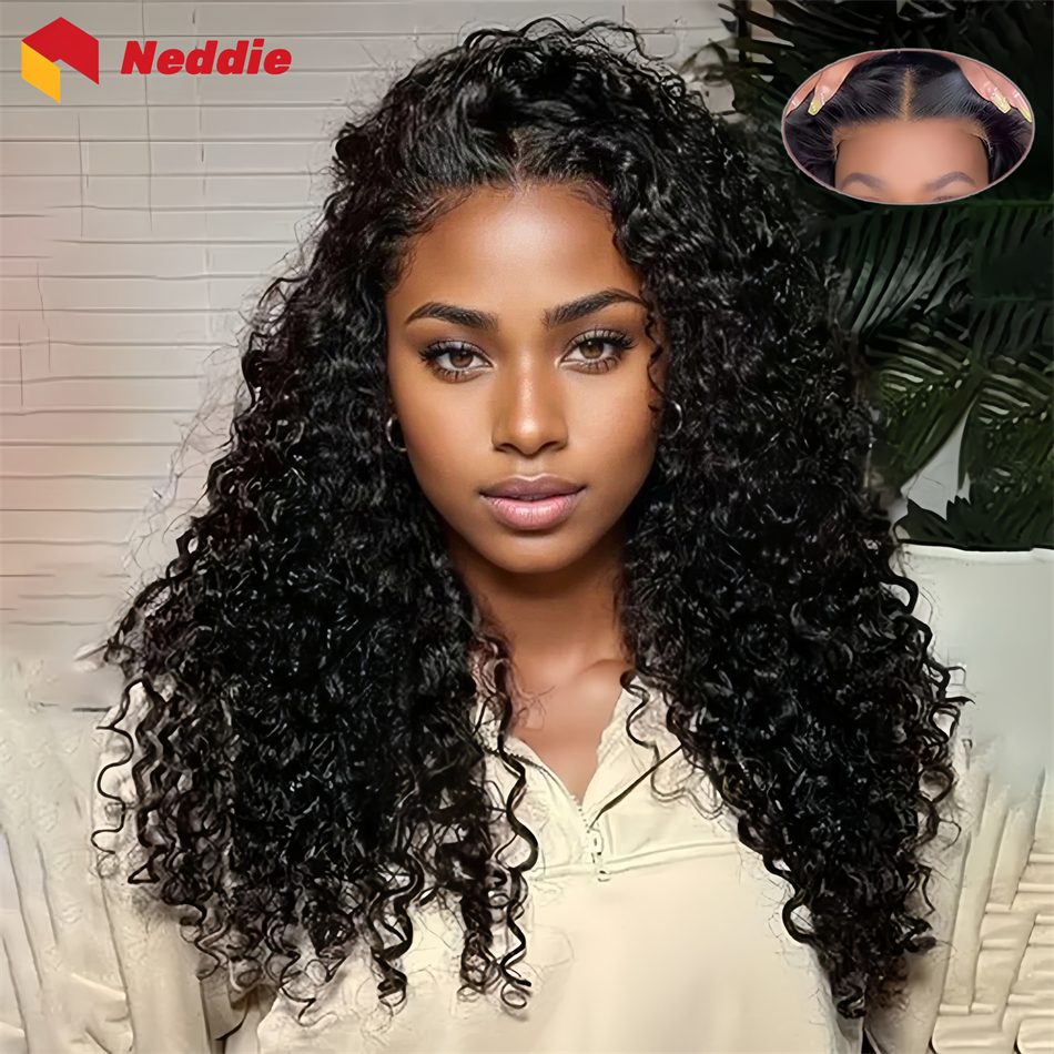 5x5 Hd dentelle frontale bouclés sans colle perruques cheveux humains prêt à porter brésilien 30 32 pouces 4x4 Hd dentelle avant vague profonde perruque pour les femmes