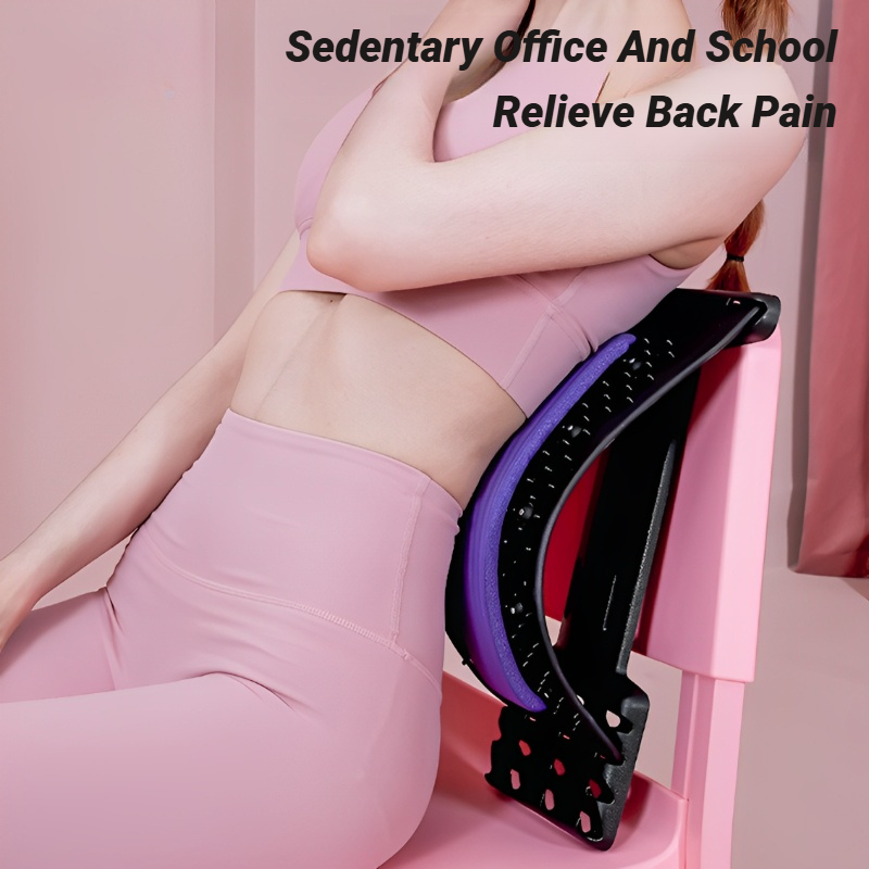 Back Stretcher Multi-Level Adjustable Massager Waist Neck Fitness Lumbar Cervical Spine Support Soothing Device Stretching Yoga