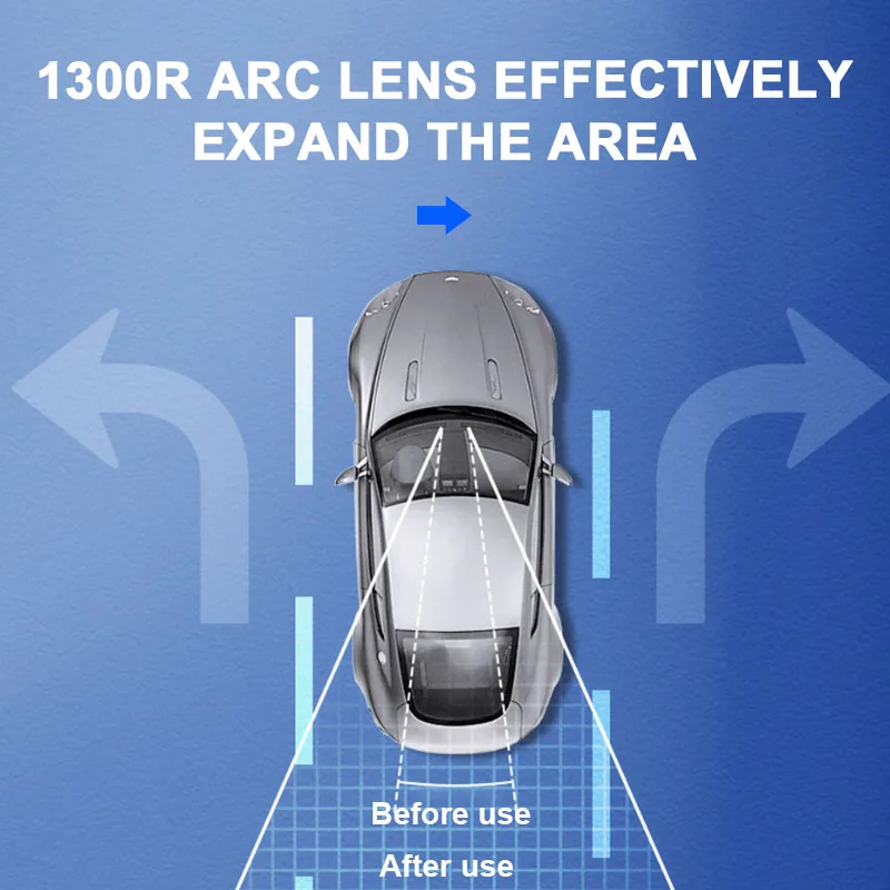 Car Reverse Blind Angle Visual Widening to Increase the Interior Reflective Large Field of View Car Rearview Mirror