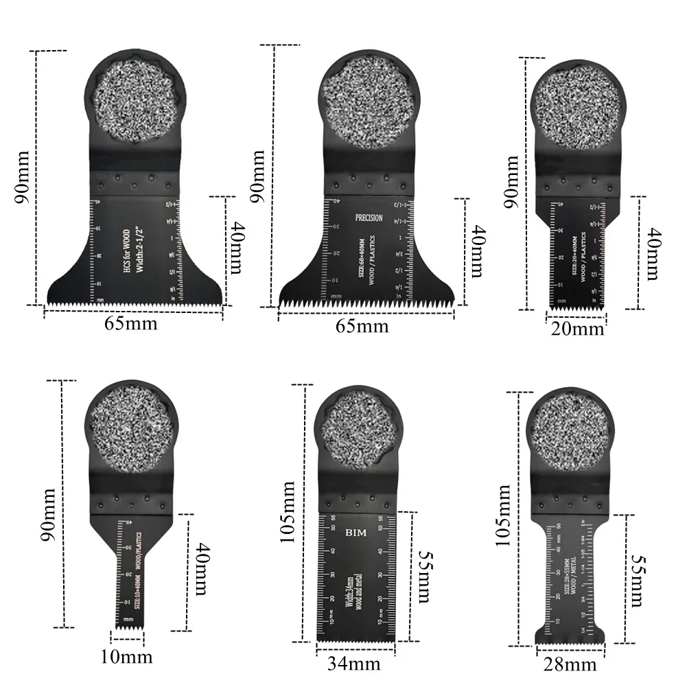 18Pcs Starlock 다기능 톱 블레이드 금속 석고 목재 플라스틱 혁신 절단 액세서리에 대 한 멀티 도구 빠른 변경 블레이드