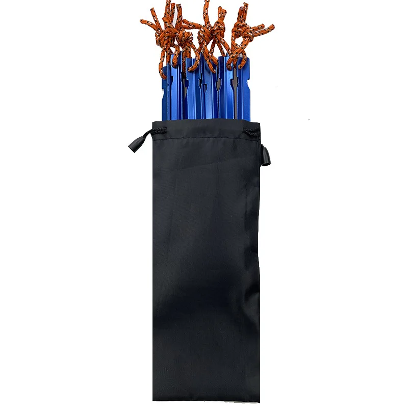 Pacoone 10 Cái/lốc 18Cm Lều Chốt Nhôm Tròn Lều Cổ Phần Hợp Kim Bạc Lều Chốt Ngoài Trời Móng Kèm Miếng
