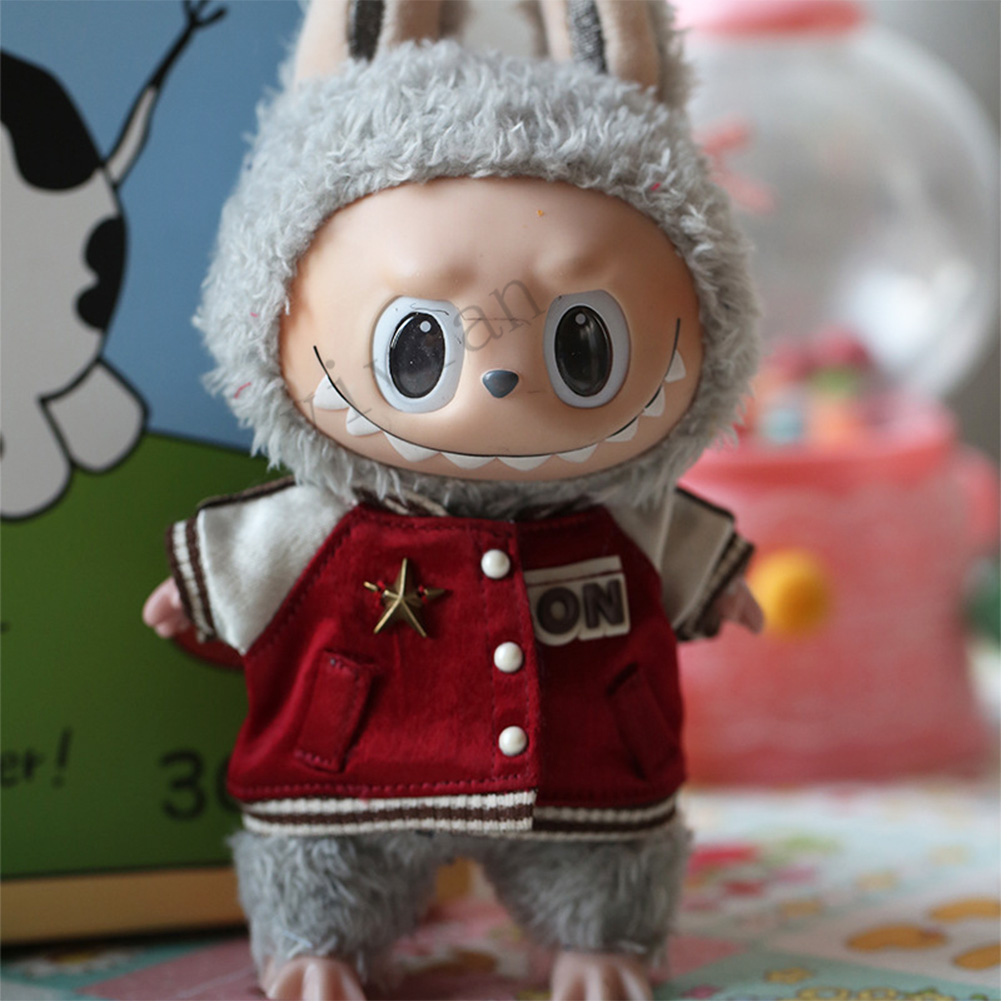 Мини-кукольная одежда, аксессуары для корейки Kpop Exo 15-17 см Labubu V1 V2, бейсбольный трикотаж, брюки, обувь, одежда для фотоаппарата, подарок