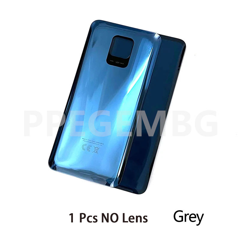 Hinweis 9S Glas Für Redmi Hinweis 9 Pro Max S Hinweis 9Pro Batterie Zurück Abdeckung Hintere Tür Deckel Panel Shell gehäuse Fall Kamera Objektiv