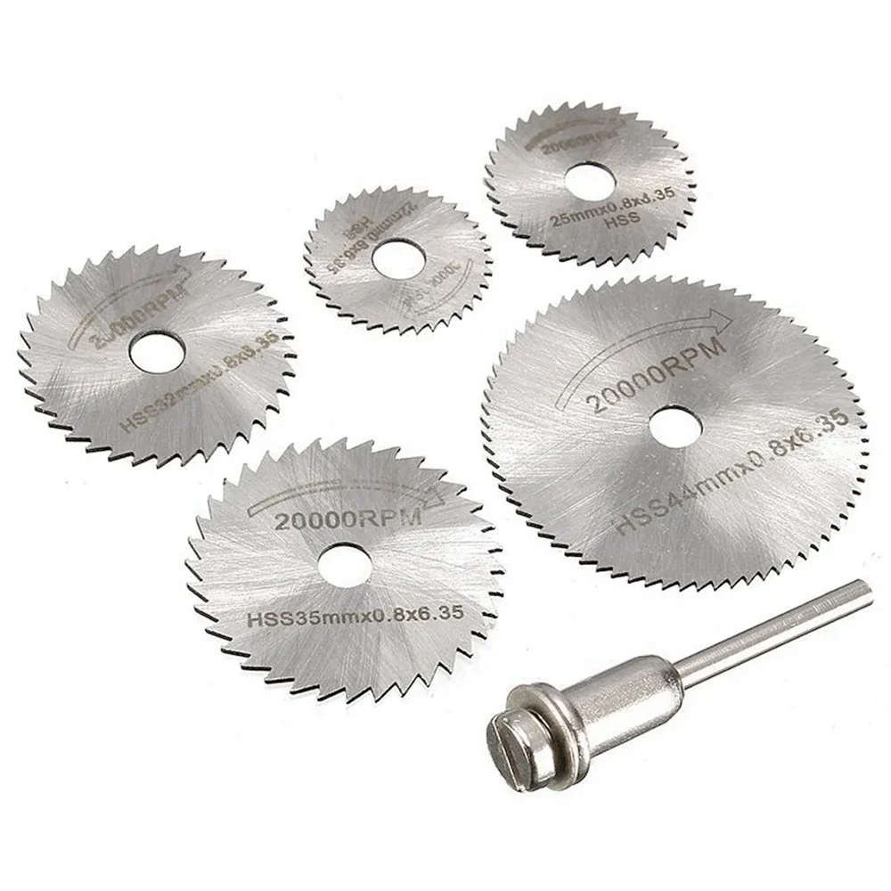 7 Mini HSS Nhỏ Lưỡi Tròn Xoay Công Cụ Dremel Cắt Kim Loại Công Cụ Điện Gỗ Đĩa Cắt Bộ Mũi Khoan