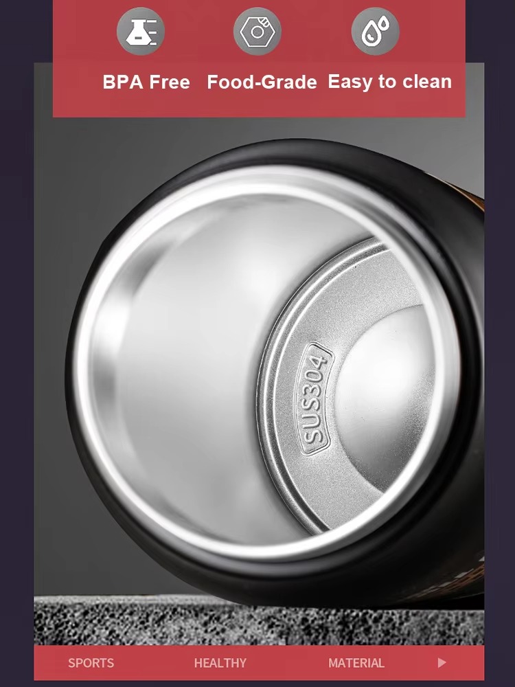 1500 ML 304 Roestvrij Staal Thermische Mok Outdoor Thermos Draagbare Tumbler Thermosflessen Koud & Warm Sport Waterfles met Stro