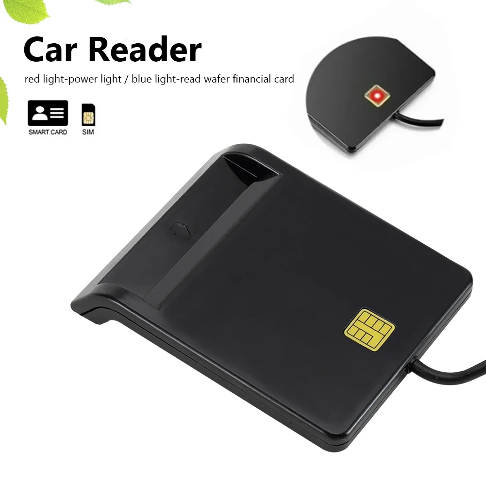 USB-Smartcard-Leser, stabile Bedienung, zuverlässige Einfachheit für DNIE ATM CAC IC ID SIM-Karten-Kloner-Anschluss Windows