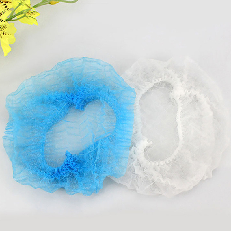 100 pçs touca de chuveiro cabeça capa de plástico elástico engrossado rosa capa redonda alimentos cozinha acessórios do banheiro saco preservação alimentos