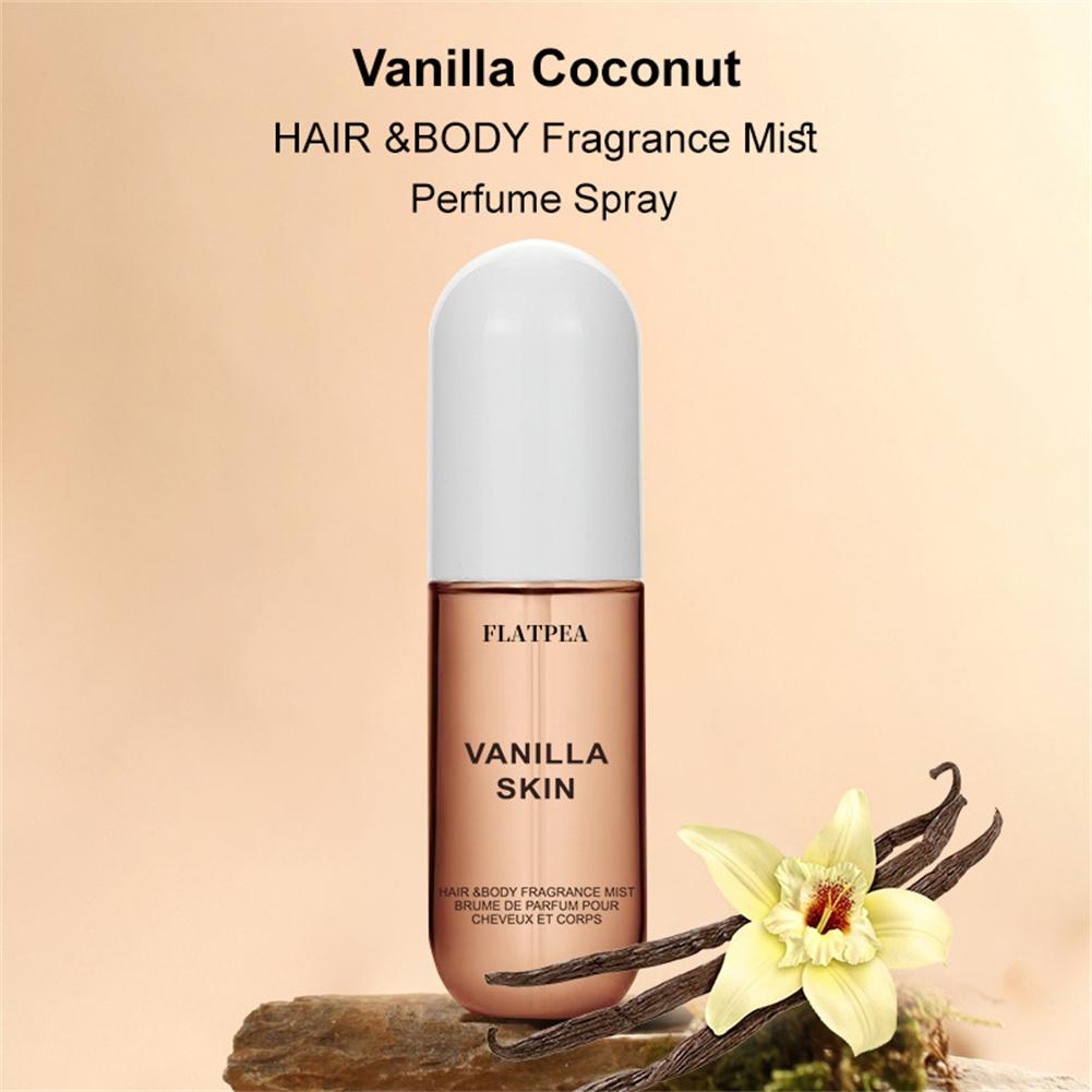 Coconut Vanilla Body Mist mit ätherischen Ölen, langanhaltendes Duftspray für Haare und Haut, Damen-Körperpflege 50 ml