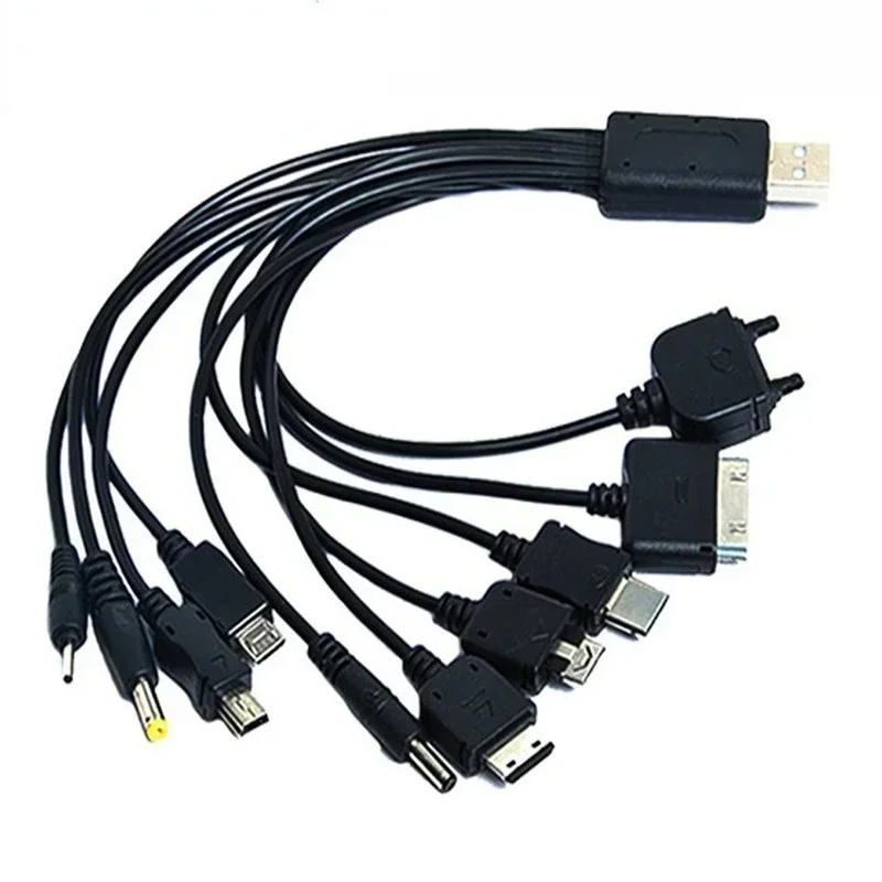Многофункциональный USB-кабель 10 в 1 для передачи данных для IPod, Motorola, Nokia, Samsung, LG, Sony Ericsson, кабели передачи данных для бытовой электроники