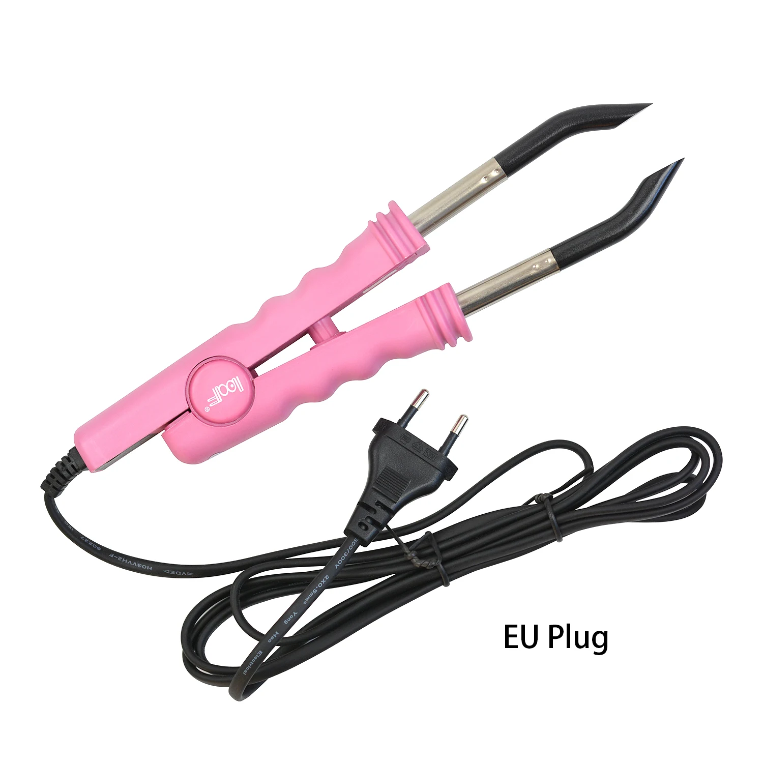 Conector de hierro para extensión de cabello, extensión de cabello de fusión, herramienta de salón de unión de queratina, conector de calor de temperatura constante