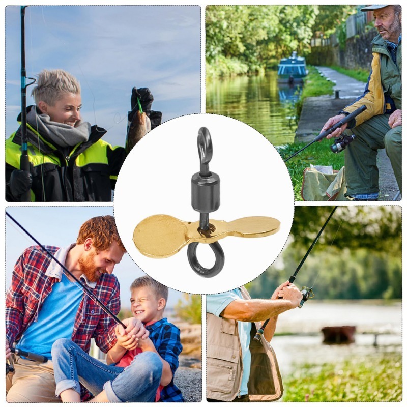 Hélice giratoria de fundición con enchufe, Spinnerbait Topwater, cuchillas de señuelo de pesca de acero inoxidable, Spinnerbait personalizado, 10/20 piezas