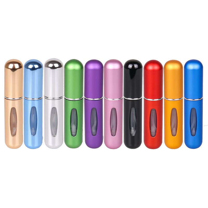 10 stücke 5 ml Boden Lade Parfüm Flasche Spray Parfüm Sub-flaschen Tragbare Boden Flüssigkeit Füllung Feuchtigkeitsspendende Presse kopf Reise