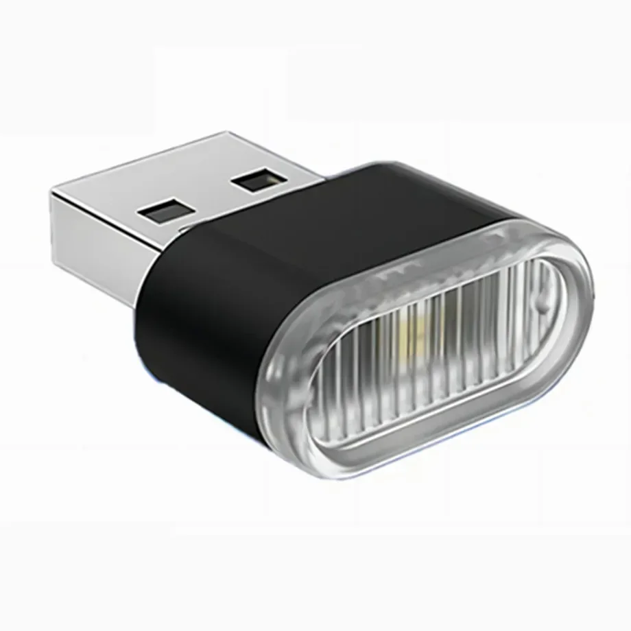 Luci d'atmosfera a LED Mini USB per auto Lampada decorativa al neon per interni auto Illuminazione di emergenza PC universale Plug and Play portatile