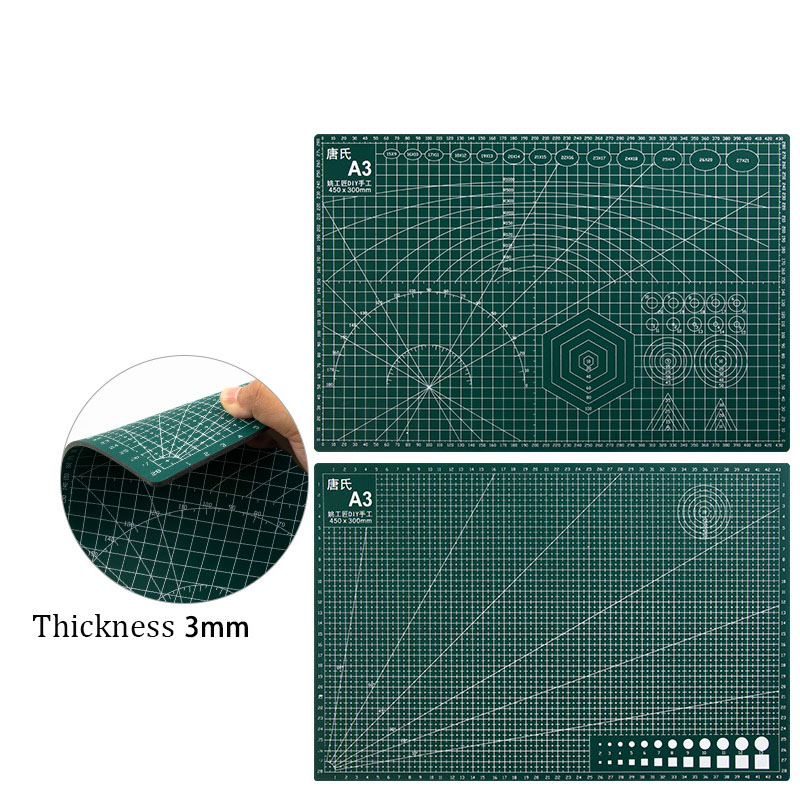 Tapete de corte de PVC A2 A3 A4, almohadilla de corte de retales de doble cara, herramientas de retales, herramienta Manual de modelo DIY, tabla de cortar autocurativa