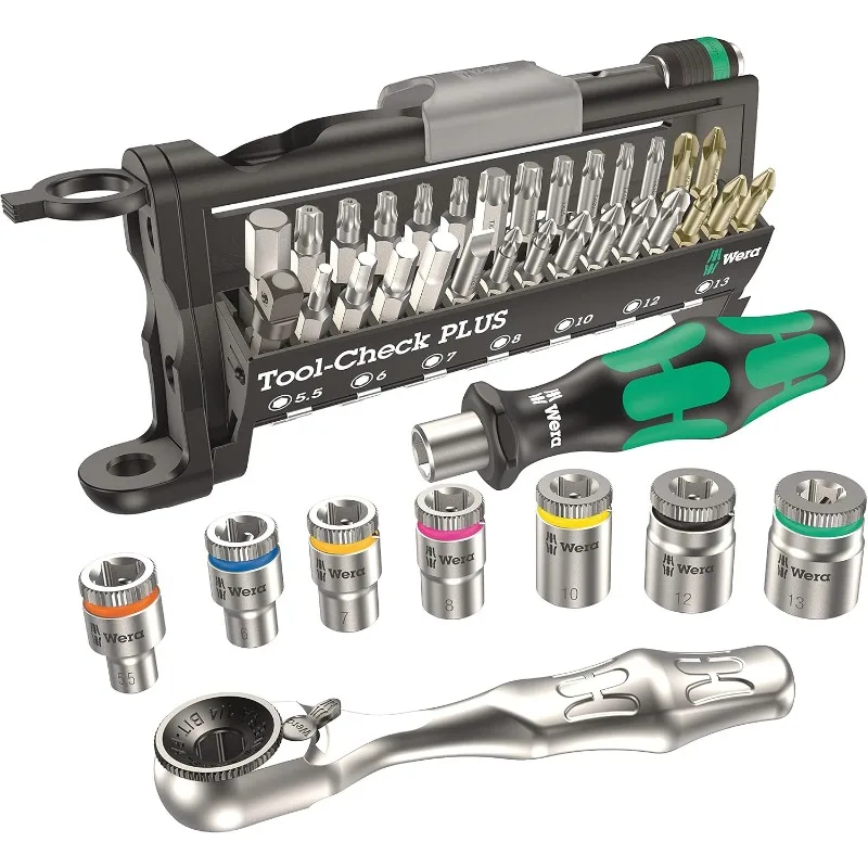 Check Plus Bit Ratchet Set with Sockets - Metric