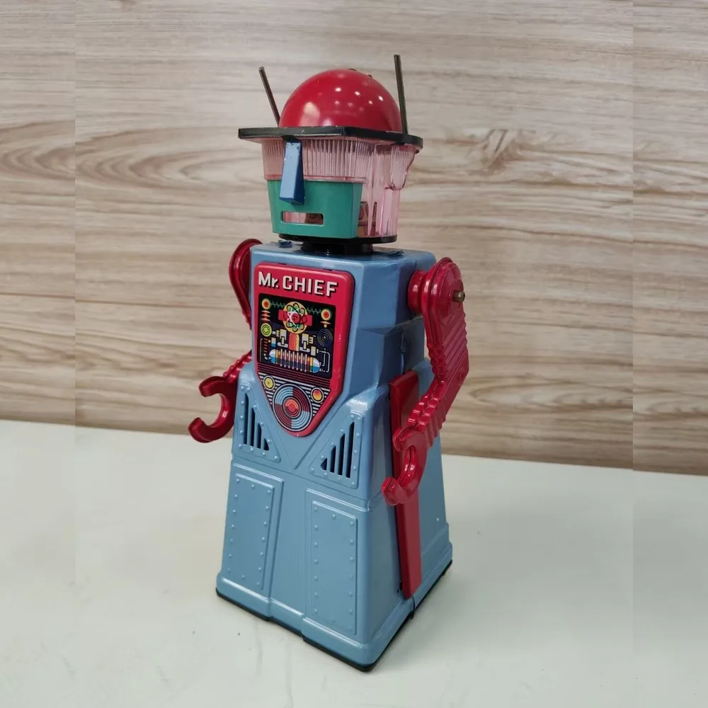 TR2054 電動パフスカートロボットポスト 80 年代錫レトロノスタルジックコレクションおもちゃホリデークリエイティブギフト