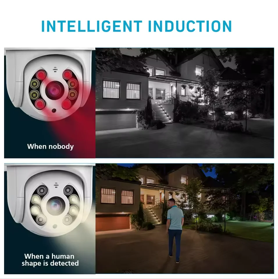 8MP 4K IP Camera 5MP Speed Dome Auto Tracking Camera Smart Home Outdoor Wireless WIFI Camera Surveillance Monitor