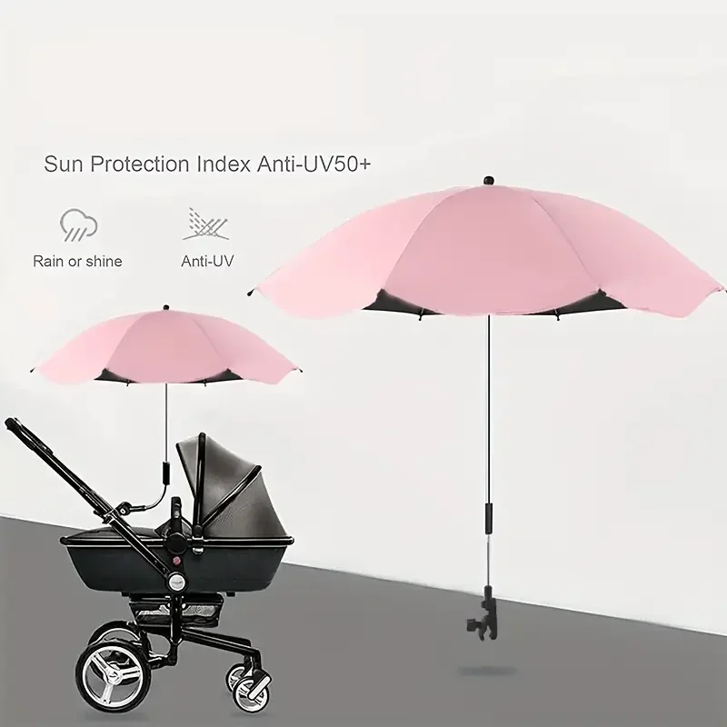 Guarda-sol universal para carrinho de bebê, guarda-sol ajustável uv para carrinho de bebê, acessórios, viseira de sol portátil, itens de guarda-sol