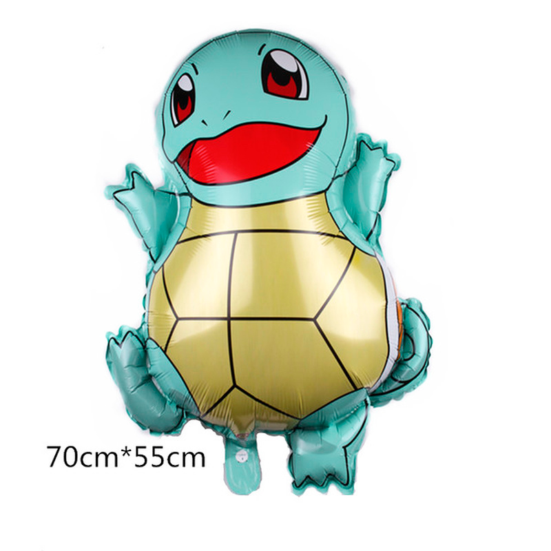 포켓몬 풍선 피카추 Squirtle 이상해씨 피카추 인간 그림 알루미늄 풍선 장식 용품 어린이 생일 파티 선물