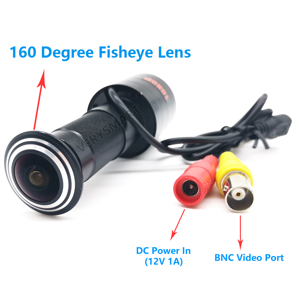 CCTV ドアアイホールカメラ 2MP HD 160 度広角レンズミニ AHD 魚眼レンズセキュリティ監視カメラ 1080P AHD カム SYS 用