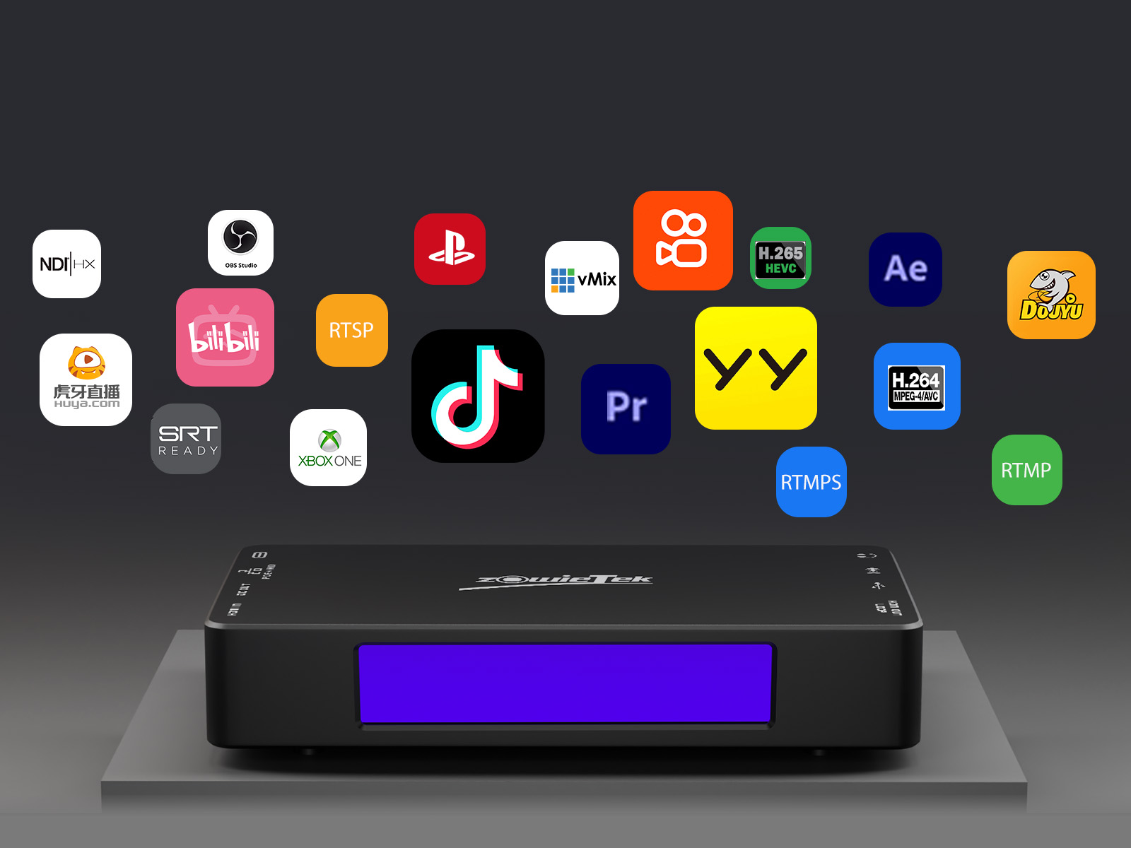 Видеокодер/декодер 4K NDI HDMI, видеозахват, No-UVC, SRT, RTMP(S), RTSP, прямая трансляция на Youtube/ Facebook, живые мероприятия