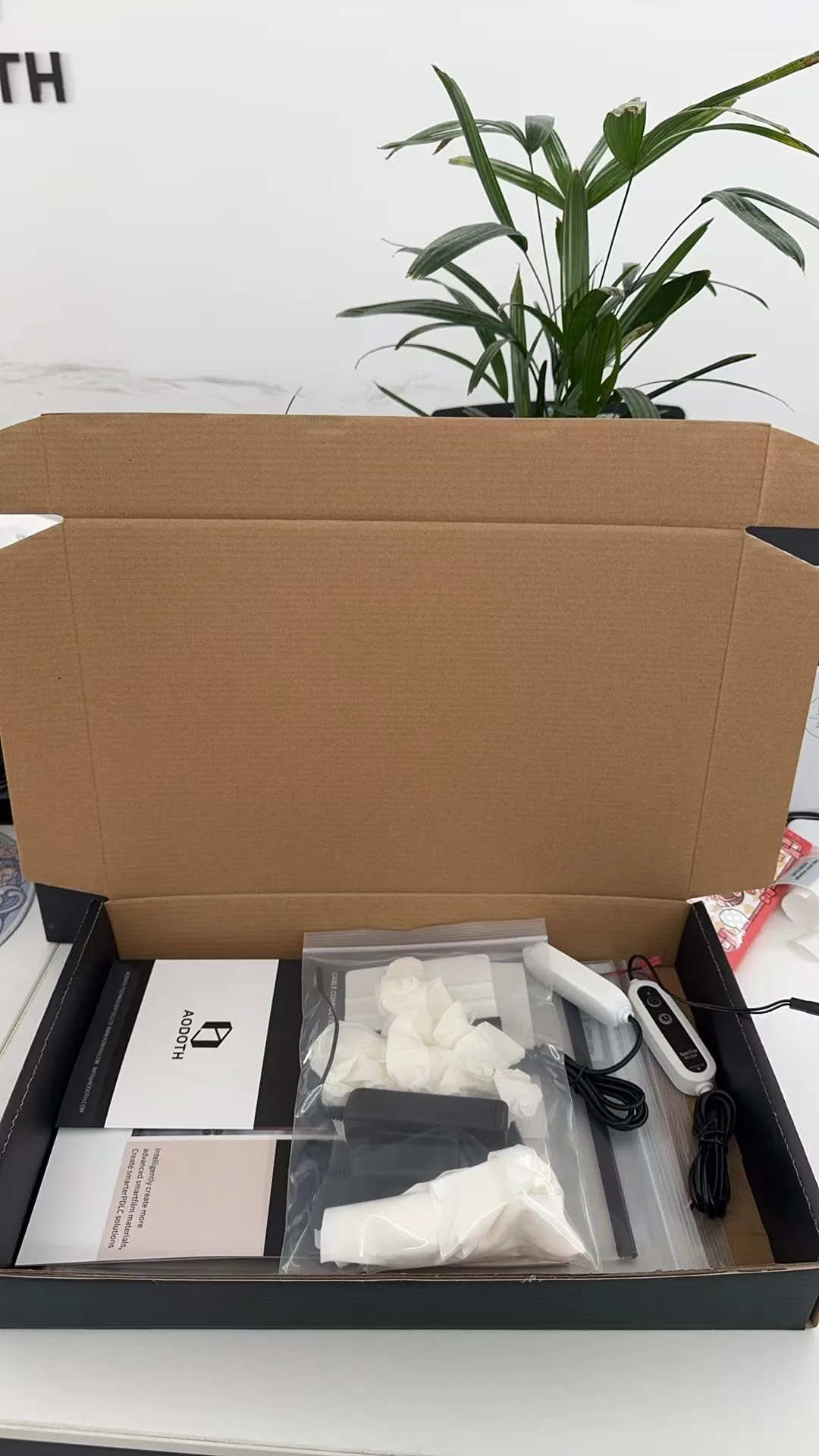 PDLC smart film switchable film sample package ultra clear 95% vlt with low haze rate 2.5% self-adhesive privacy window film