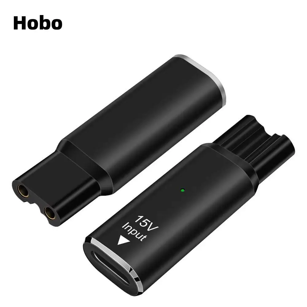 Adaptador de afeitadora Hobo 15V HQ8505 tipo C, convertidor de carga para recortadora de barba Philips Norelco One Blade QP6520 QP6530 QP6510