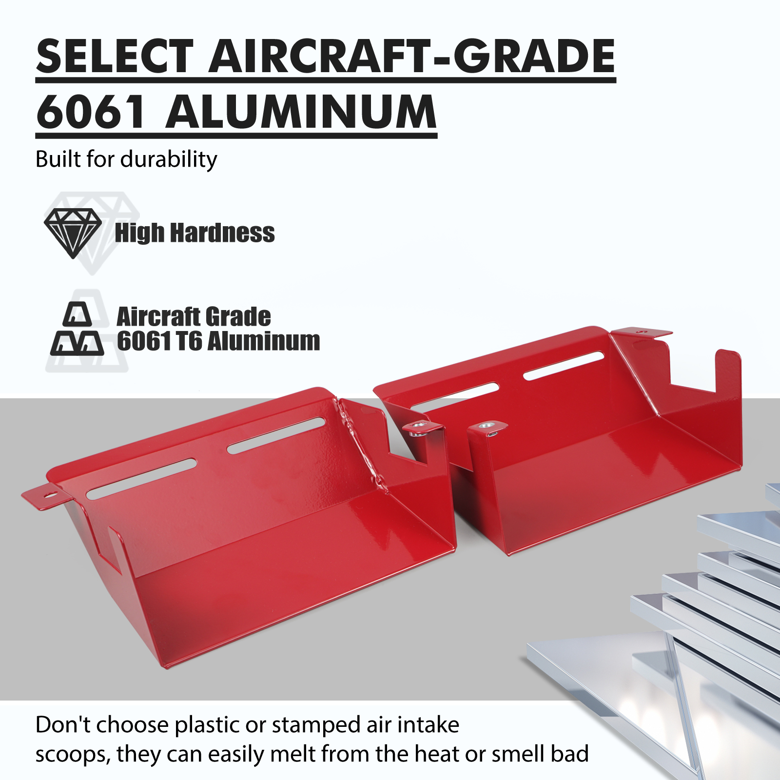 BEVINSEE アルミ製エアインテークスクープ BMW E90 E92 E93 335i 323i 325i 328i 330i 335i 335d 2007 2008 2009 2010 2011 2012