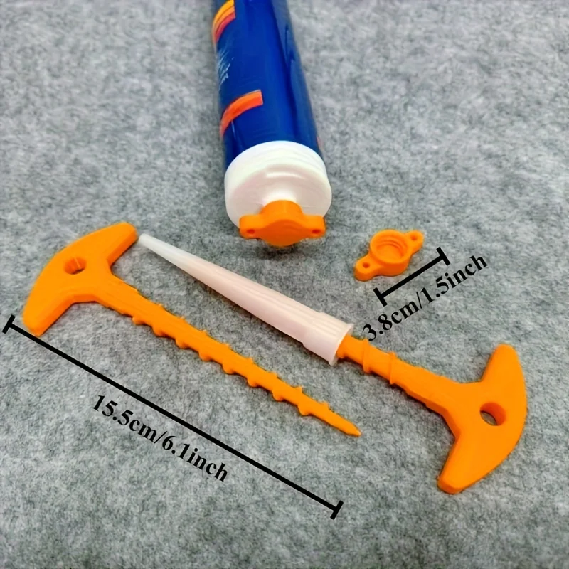 Orange Glass Cap Disassembly Tool - Durable Plastic Seal Cover Portable Decorative Tool Essential for DIY Enthusiasts