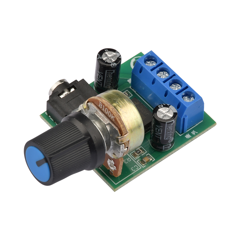 Placa amplificadora de Audio LM386 10W Mono 3,5mm DC 3-12V Control de volumen Mini módulo AMP volumen ajustable 1 ud.