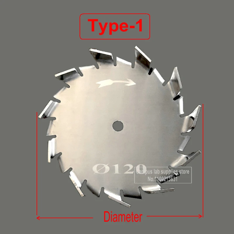 1 Cái Phòng 3Cm-15Cm Thép Không Gỉ Phân Tán Đĩa SUS304 Răng Cưa Loại Động Đĩa Thiết Bị Thí Nghiệm
