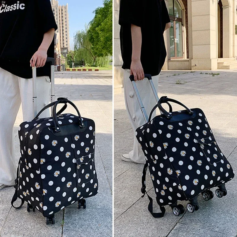 Mala de roda universal, bagagem de rolamento, carrinho, malas de viagem, viagem curta, mochila de grande capacidade, bolsa de bagagem para compras