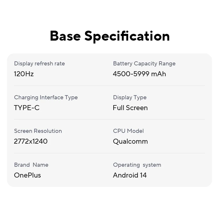 5G OnePlus Nord 4 Smartphone 100W carga rápida Snapdragon 7 Gen 3 6,74 ''120Hz pantalla OLED 50MP cámara NFC versión Global