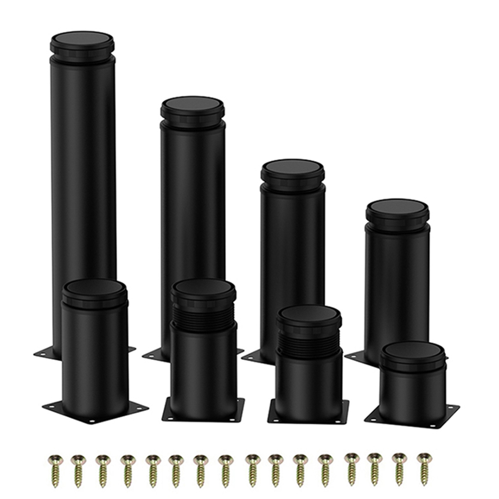 1 Uds. Patas de muebles de acero inoxidable de 5-25cm, patas ajustables de Metal, para patas de mesa de gabinete, patas de sofá, pie de repuesto para muebles