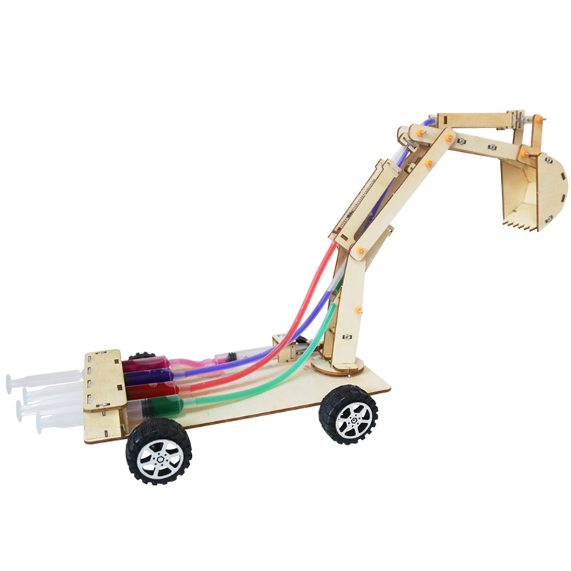 油圧ショベル DIY 学生技術少量生産科学教育玩具モデル科学実験玩具