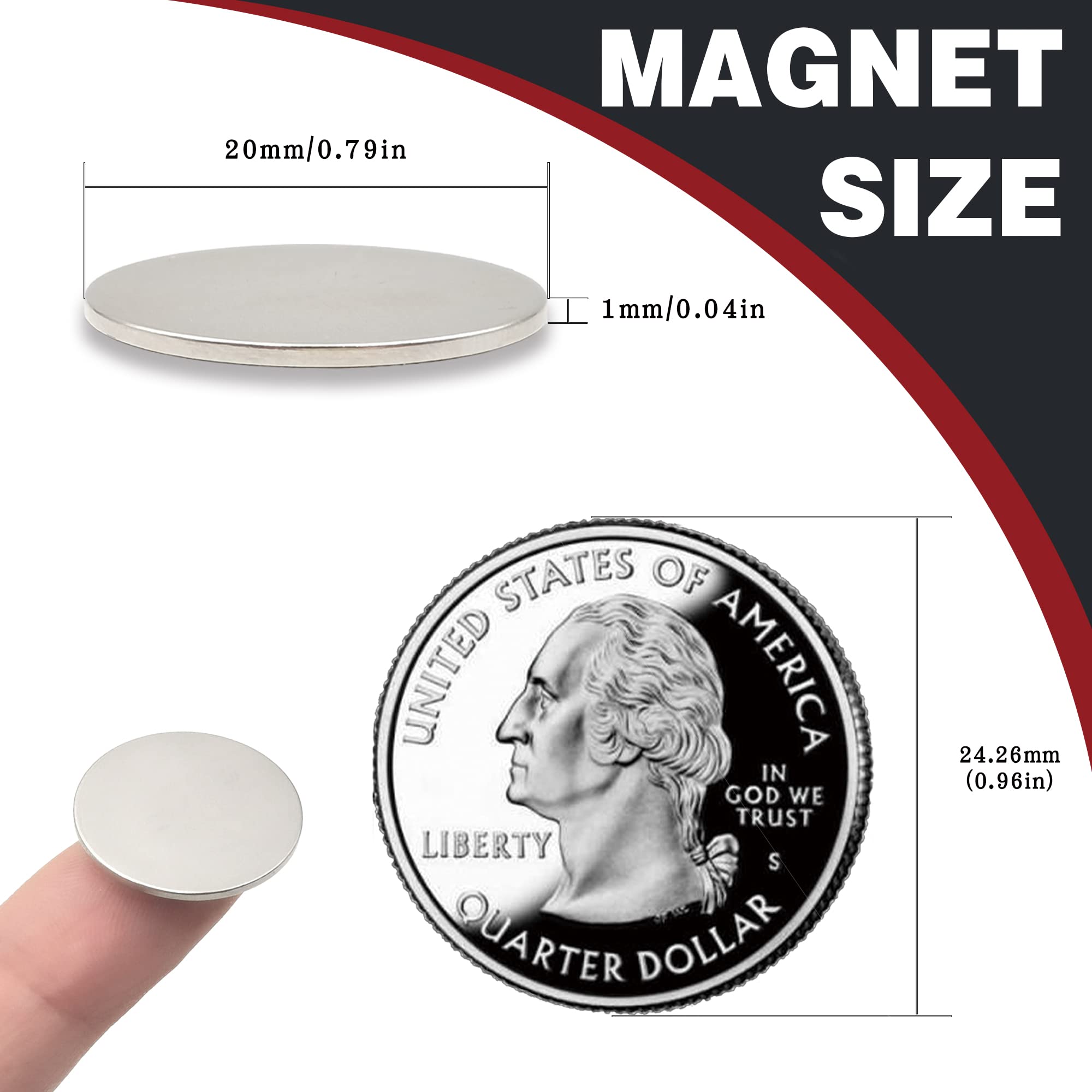 Pequenos ímãs Whiteboard, Artes e Ofícios, Geladeira, Mini Ímãs, Ímãs de Escritório, 20x1mm