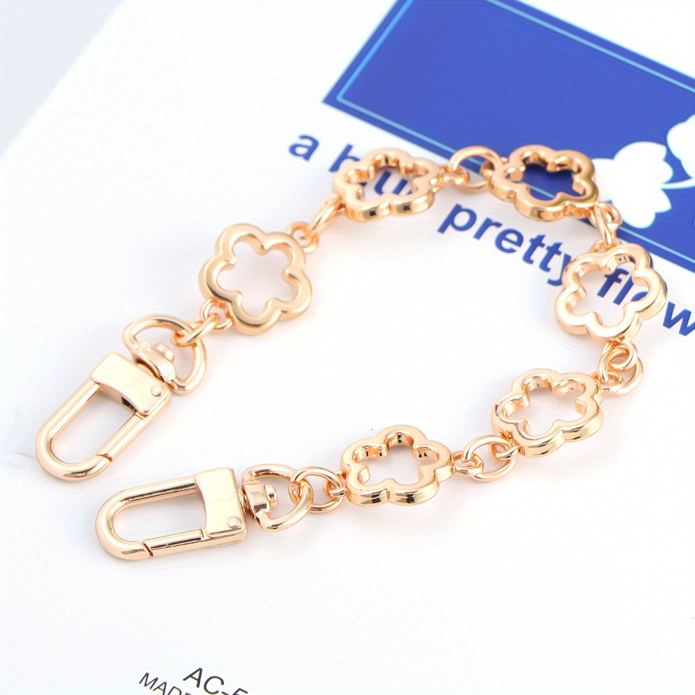 Flower Bag Extender Chain Purse Bag Strap Extender Chain DIY Women Handbag Purse Making Replacement Accessories