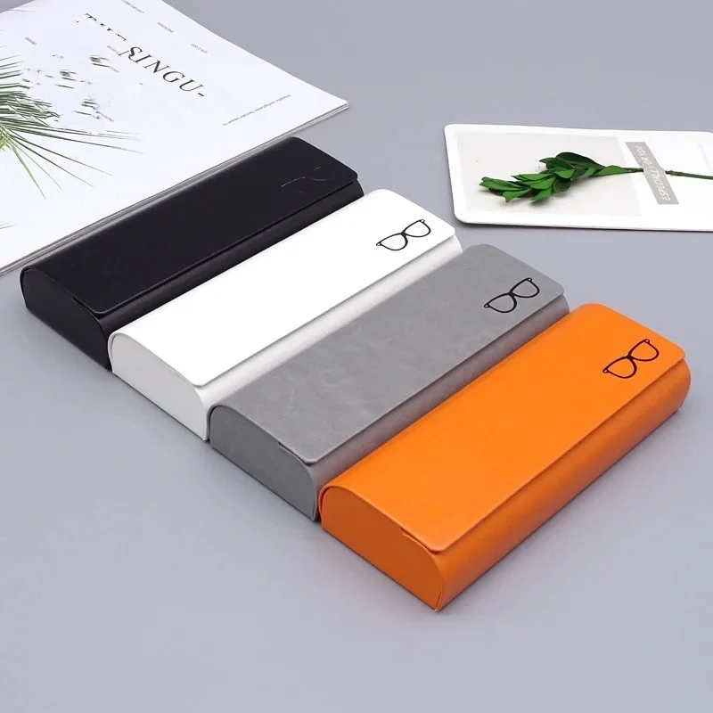 Estuche para gafas nueva moda miopía caja de ojos de sol hombres y mujeres moda estuche de espejo antipresión