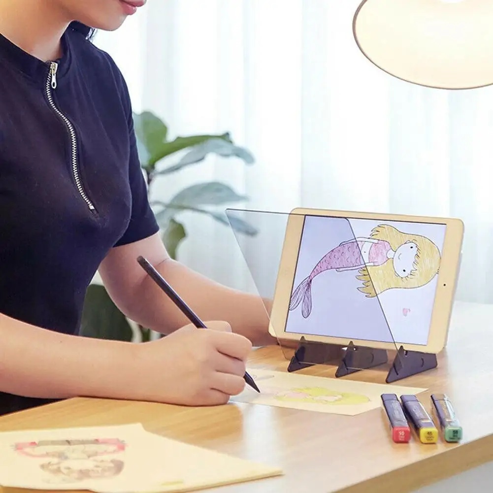 Draagbare optische tekening Kopieerbord Imitatie Tracing met projectiescherm Leermiddel Geschikt voor mobiele tablet